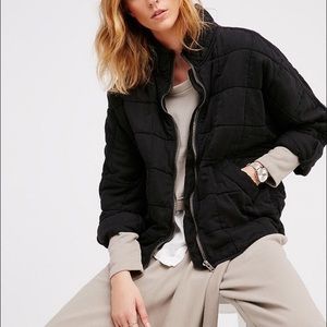 Free People Quilted Dolman Jacket